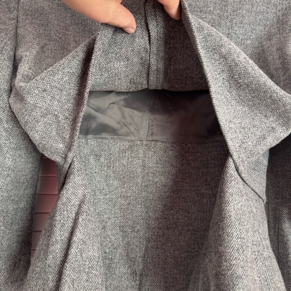 Escada Wool Collarless Layered Button Closure Gray Jacket Blazer Size 40 - Picture 5 of 11